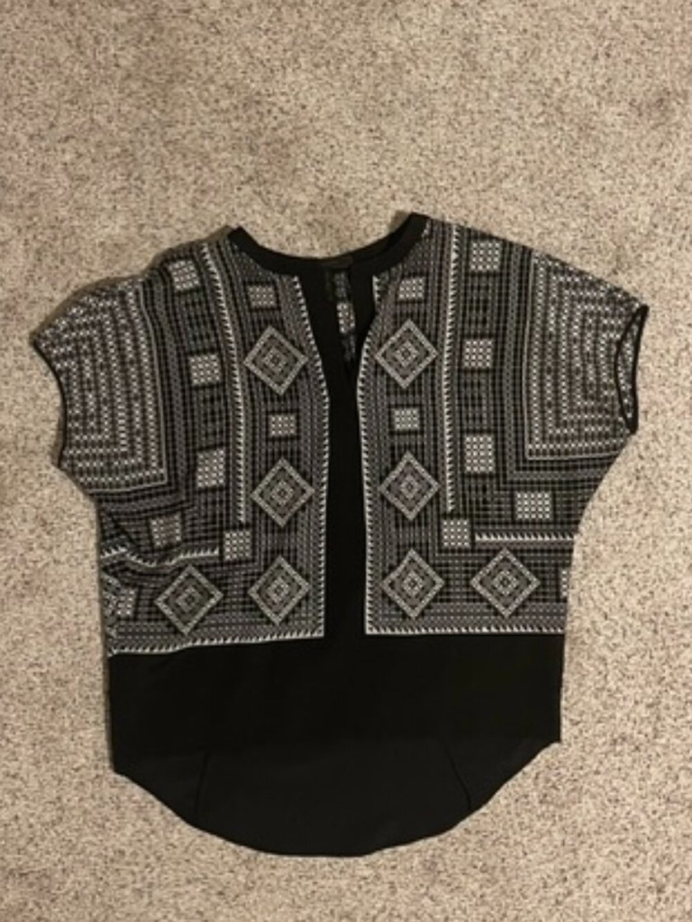 BCBG Max Azria Black and White Top